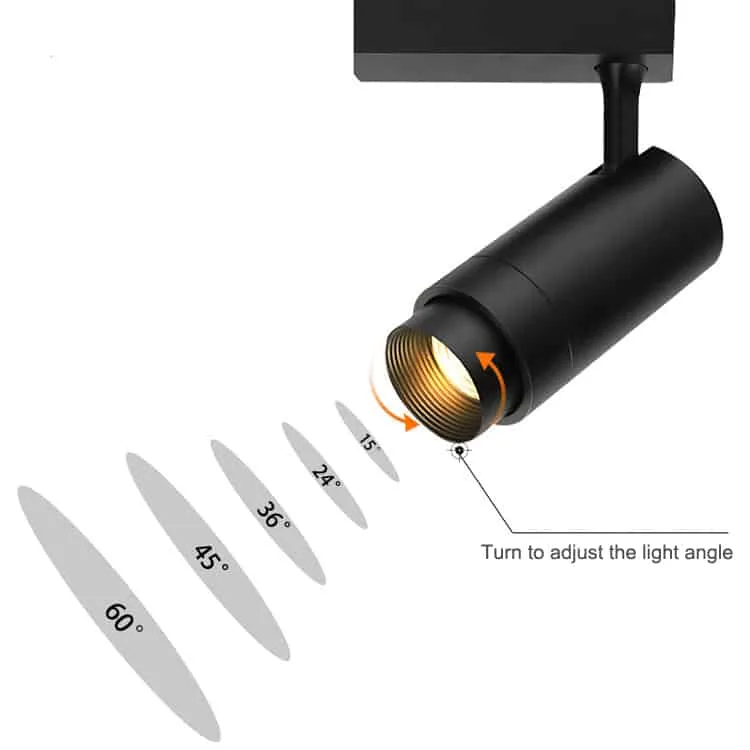 Adjustable Beam Angle Track Light