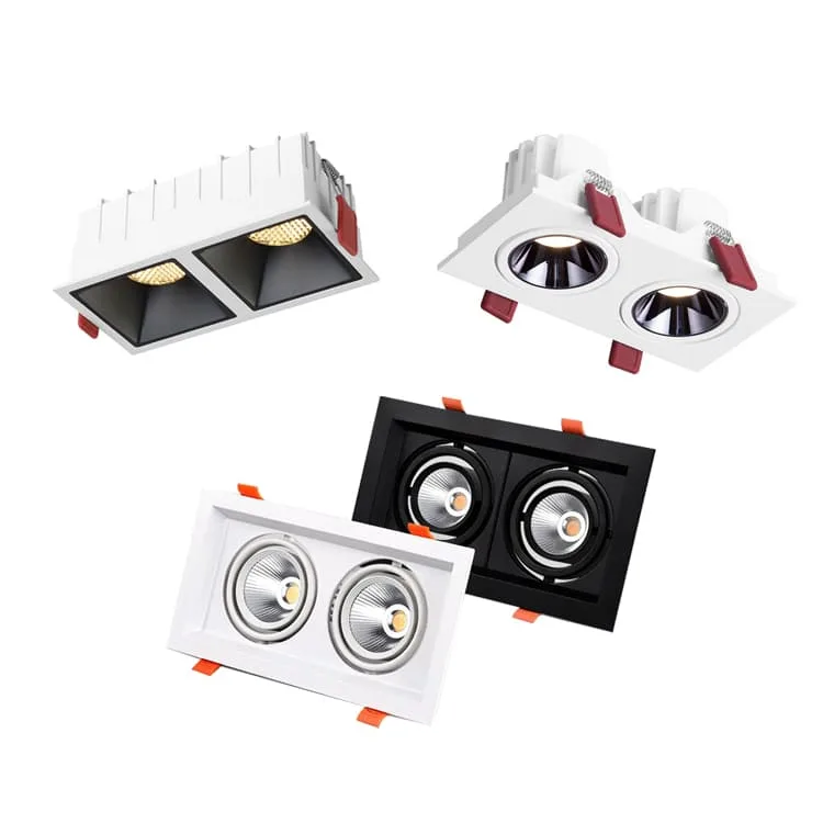 Recessed Double LED Downlights 20W-70W