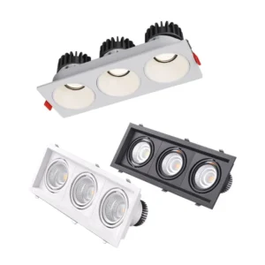 Rectangular Triple Led Downlights | Model: LLS-DLG-E